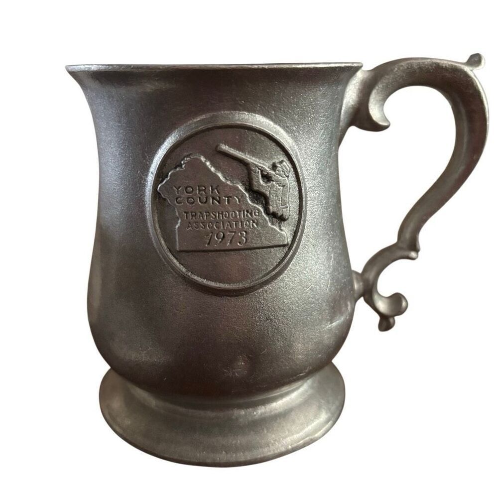 York County Trapshooting Association 1973 Wilton Armetale Pewter Tankard Mug
